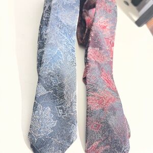 Streamers tie mens Elegant Red and Blue Patterned Tie F10
